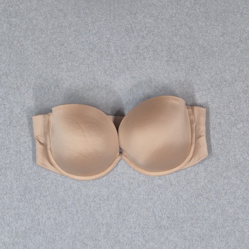 Victoria's Secret Women Bra 38D Beige Very Sexy Strapless Multi Way Underwired